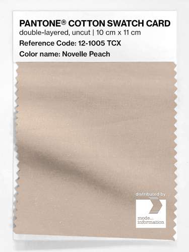 Product image of the product “PANTONE® COTTON SWATCH CARD 12-1005 TCX Novelle Peach ”