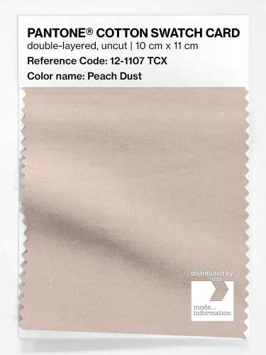 Product image of the product “PANTONE® COTTON SWATCH CARD 12-1107 TCX Peach Dust ”