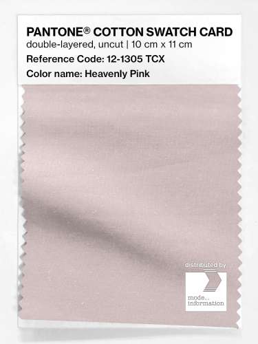 PANTONE® COTTON SWATCH CARD 12-1305 TCX Heavenly Pink