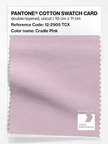 Product image of the product “PANTONE® COTTON SWATCH CARD 12-2905 TCX Cradle Pink ”