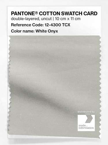 Artikelbild des Artikels “PANTONE® COTTON SWATCH CARD 12-4300 TCX White Onyx “