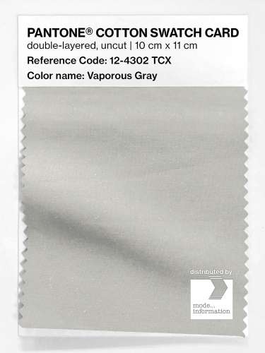Product image of the product “PANTONE® COTTON SWATCH CARD 12-4302 TCX Vaporous Gray ”