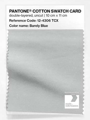 Product image of the product “PANTONE® COTTON SWATCH CARD 12-4306 TCX Barely Blue ”