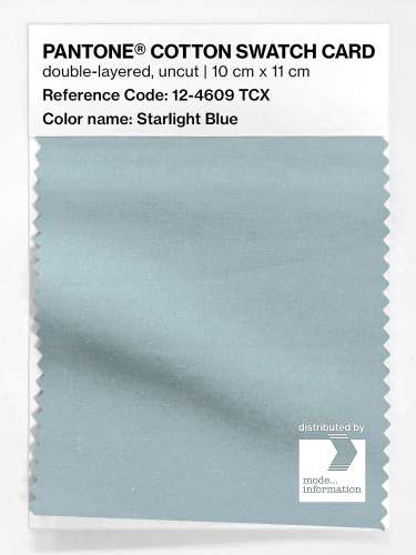 Product image of the product “PANTONE® COTTON SWATCH CARD 12-4609 TCX Starlight Blue ”