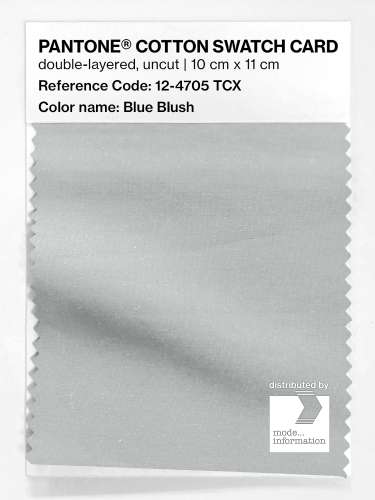 PANTONE® COTTON SWATCH CARD 12-4705 TCX Blue Blush