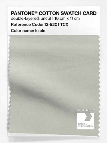 PANTONE® COTTON SWATCH CARD 12-5201 TCX Icicle