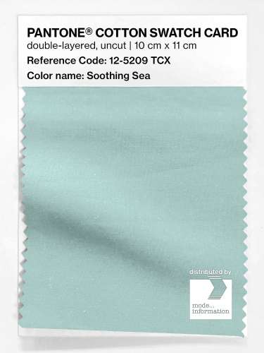 PANTONE® COTTON SWATCH CARD 12-5209 TCX Soothing Sea