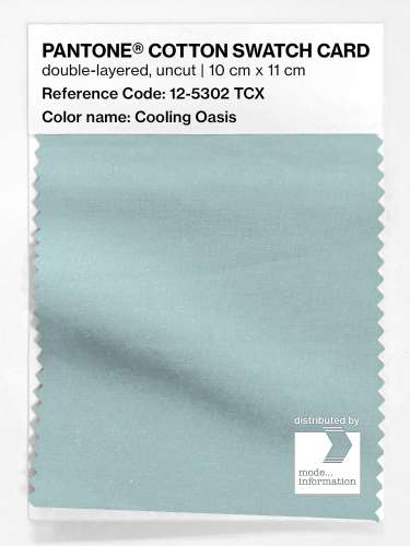Artikelbild des Artikels “PANTONE® COTTON SWATCH CARD 12-5302 TCX Cooling Oasis “