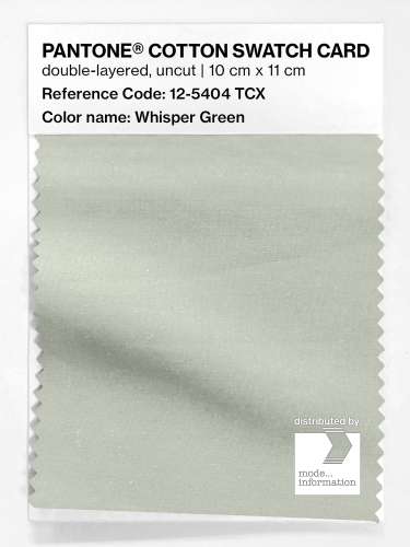 Product image of the product “PANTONE® COTTON SWATCH CARD 12-5404 TCX Whisper Green ”