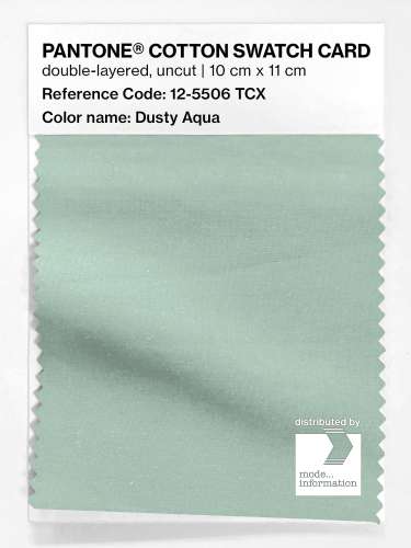 Product image of the product “PANTONE® COTTON SWATCH CARD 12-5506 TCX Dusty Aqua ”