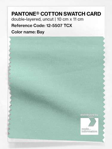 Product image of the product “PANTONE® COTTON SWATCH CARD 12-5507 TCX Bay ”