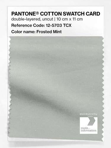 Product image of the product “PANTONE® COTTON SWATCH CARD 12-5703 TCX Frosted Mint ”