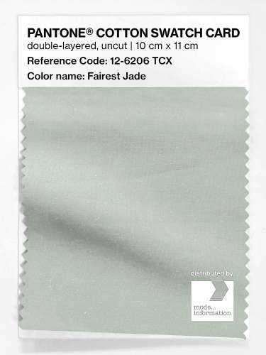Product image of the product “PANTONE® COTTON SWATCH CARD 12-6206 TCX Fairest Jade ”