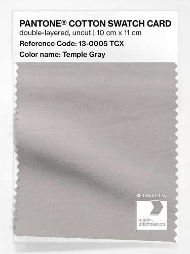 Artikelbild des Artikels “PANTONE® COTTON SWATCH CARD 13-0005 TCX Temple Gray “