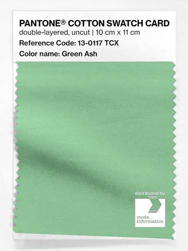 Product image of the product “PANTONE® COTTON SWATCH CARD 13-0117 TCX Green Ash ”