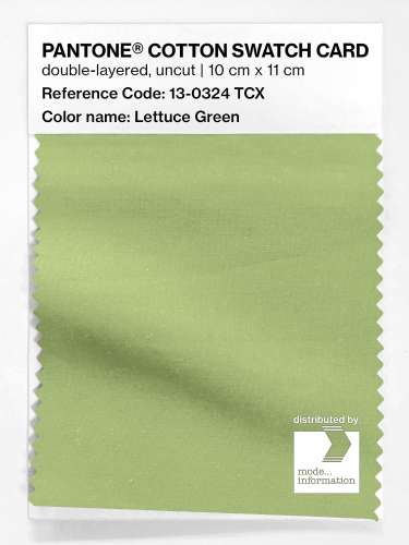PANTONE® COTTON SWATCH CARD 13-0324 TCX Lettuce Green