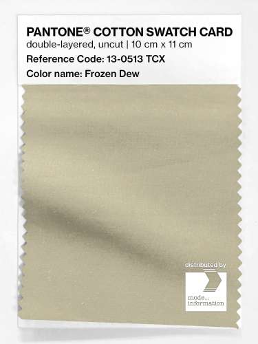 PANTONE® COTTON SWATCH CARD 13-0513 TCX Frozen Dew