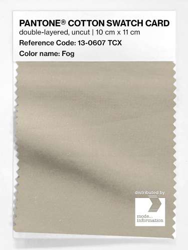 PANTONE® COTTON SWATCH CARD 13-0607 TCX Fog