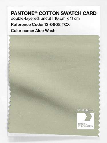 Product image of the product “PANTONE® COTTON SWATCH CARD 13-0608 TCX Aloe Wash ”