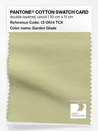 PANTONE® COTTON SWATCH CARD 13-0614 TCX Garden Glade