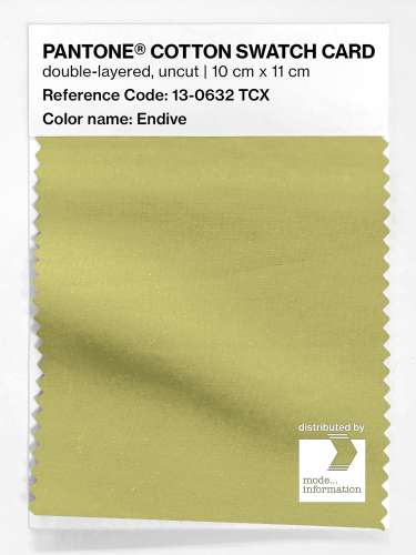 Product image of the product “PANTONE® COTTON SWATCH CARD 13-0632 TCX Endive ”