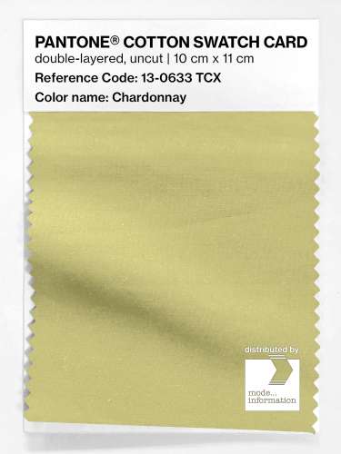 PANTONE® COTTON SWATCH CARD 13-0633 TCX Chardonnay