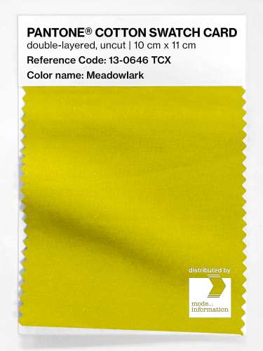 Artikelbild des Artikels “PANTONE® COTTON SWATCH CARD 13-0646 TCX Meadowlark “