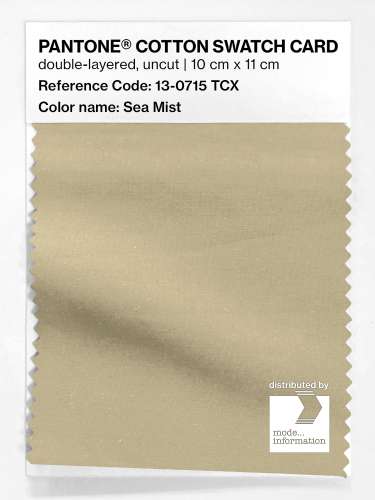 PANTONE® COTTON SWATCH CARD 13-0715 TCX Sea Mist