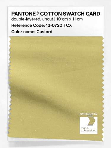 PANTONE® COTTON SWATCH CARD 13-0720 TCX Custard