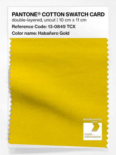 Artikelbild des Artikels “PANTONE® COTTON SWATCH CARD 13-0849 TCX Habañero Gold “