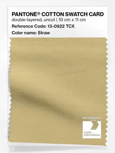 Product image of the product “PANTONE® COTTON SWATCH CARD 13-0922 TCX Straw ”