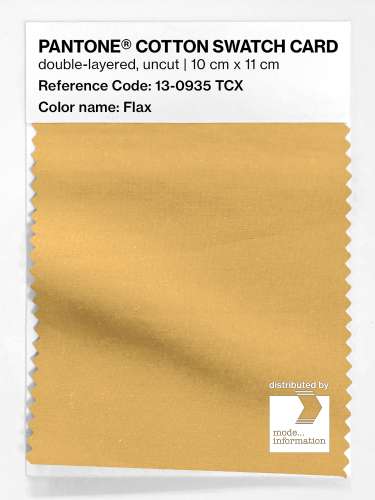 PANTONE® COTTON SWATCH CARD 13-0935 TCX Flax