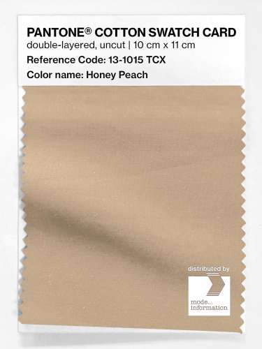PANTONE® COTTON SWATCH CARD 13-1015 TCX Honey Peach