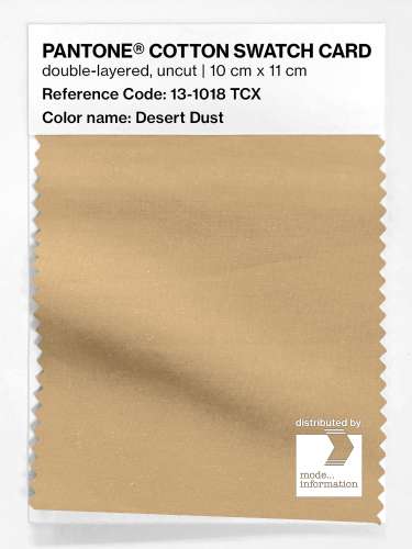 PANTONE® COTTON SWATCH CARD 13-1018 TCX Desert Dust