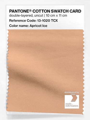 Product image of the product “PANTONE® COTTON SWATCH CARD 13-1020 TCX Apricot Ice ”