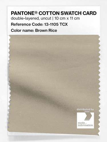 Artikelbild des Artikels “PANTONE® COTTON SWATCH CARD 13-1105 TCX Brown Rice “