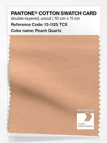 PANTONE® COTTON SWATCH CARD 13-1125 TCX Peach Quartz