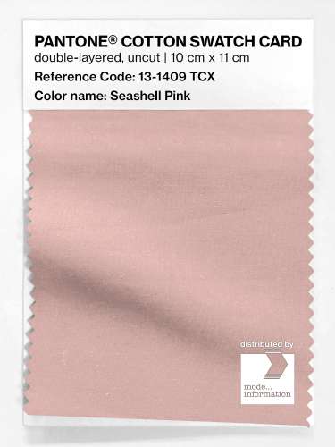 PANTONE® COTTON SWATCH CARD 13-1409 TCX Seashell Pink