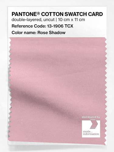 PANTONE® COTTON SWATCH CARD 13-1906 TCX Rose Shadow