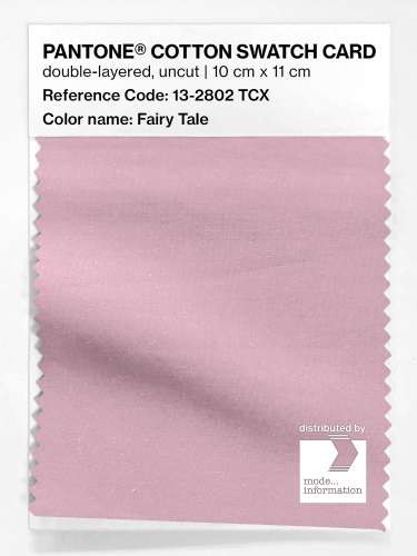 PANTONE® COTTON SWATCH CARD 13-2802 TCX Fairy Tale