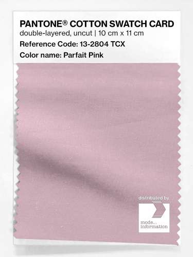 Product image of the product “PANTONE® COTTON SWATCH CARD 13-2804 TCX Parfait Pink ”