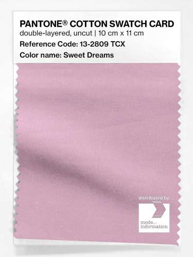 Product image of the product “PANTONE® COTTON SWATCH CARD 13-2809 TCX Sweet Dreams ”