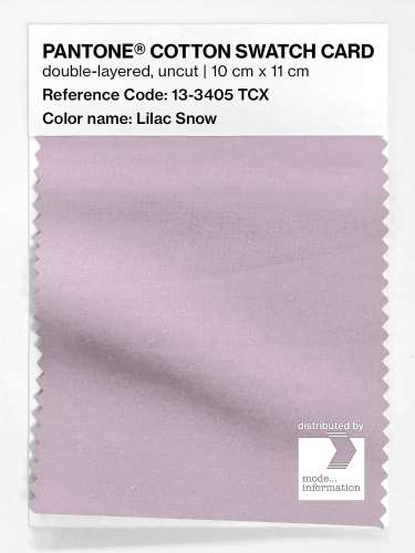 Product image of the product “PANTONE® COTTON SWATCH CARD 13-3405 TCX Lilac Snow ”