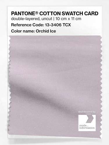 PANTONE® COTTON SWATCH CARD 13-3406 TCX Orchid Ice