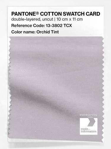 PANTONE® COTTON SWATCH CARD 13-3802 TCX Orchid Tint