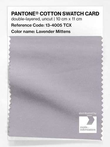 Artikelbild des Artikels “PANTONE® COTTON SWATCH CARD 13-4005 TCX Lavender Mittens “
