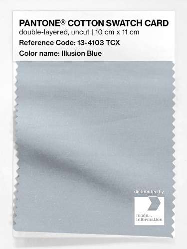 Product image of the product “PANTONE® COTTON SWATCH CARD 13-4103 TCX Illusion Blue ”