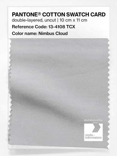 PANTONE® COTTON SWATCH CARD 13-4108 TCX Nimbus Cloud