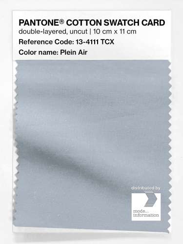 PANTONE® COTTON SWATCH CARD 13-4111 TCX Plein Air