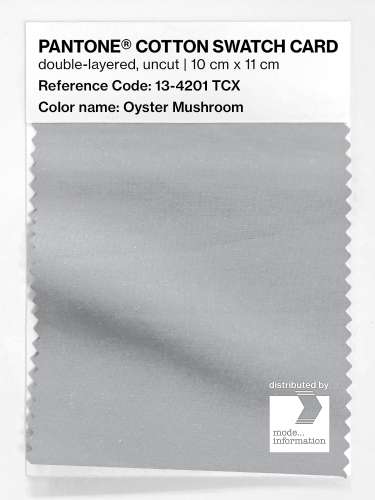 PANTONE® COTTON SWATCH CARD 13-4201 TCX Oyster Mushroom